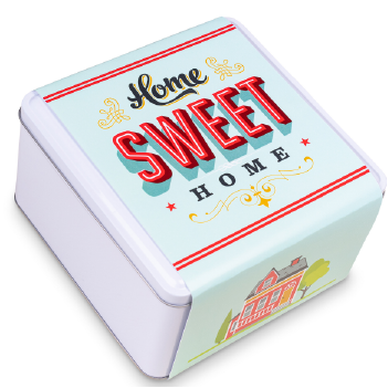 Home Sweet Home Cookie Tin - Welcome warmth our delivered cookies from Carolina Cookie Company. A perfect gift to make any house feel like a home. New home gift for friends
