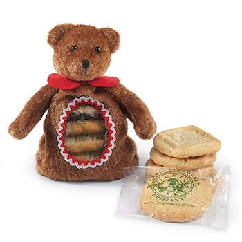 Cute and cuddly, our Plush Brown Bear filled with 6 gourmet cookies is a Valentine's cookie gift sure to melt their hearts and satisfy their sweet tooth!