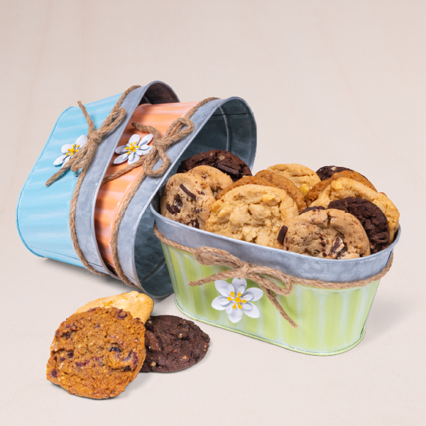 Dark Blue Ribbon Cookie Gift Box