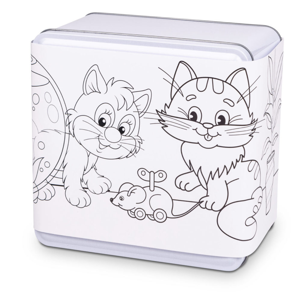 Kitten cookie tin by Carolina Cookie. Perfect gift for kids or your inner child. A delightful treat for animal lovers and cookie enthusiasts. Delivered home