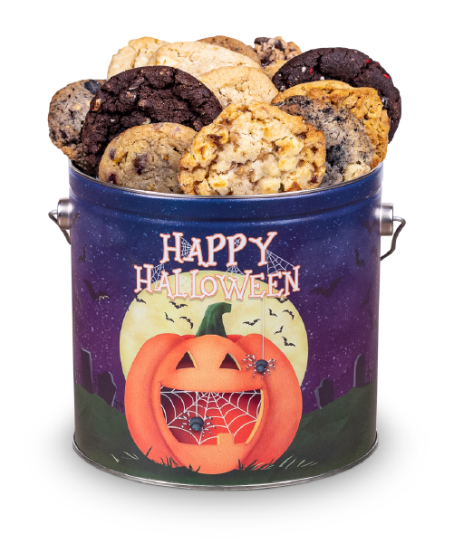 Happy Halloween Cookie Bucket - Embrace the fun with our Halloween Cookies from Carolina Cookie. delivered home.