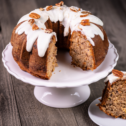 Delight your taste buds with the Hummingbird Bundt Cake from Carolina Cookie Company. A delectable fusion of flavors, perfect for any occasion. Order now and experience the joy of this treat!