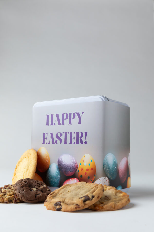 Happy Easter Egg Cookie Tin