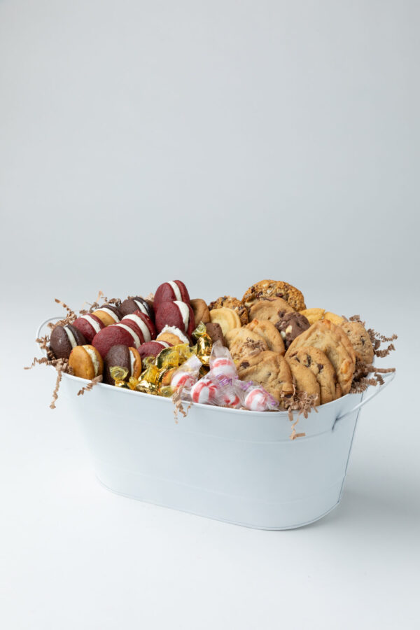 White Metal Cookie Basket